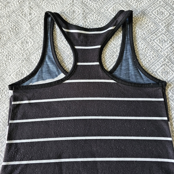 Express Flowery Silver Mini Dress w/ Blue Trim, Rhinestone Detailing and Stripes - Picture 7 of 16